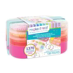 Make It Real Beads 2 Go DIY Jewelry Set Assorted 1381 pc