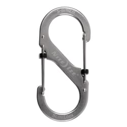 Nite Ize S-Biner SlideLock 1.8 in. D Stainless Steel Silver Carabiner Key Holder