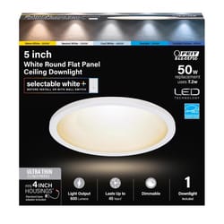 Feit EDGELIT Frost White 4 in. W Aluminum LED Retrofit Recessed Lighting 6.5 W