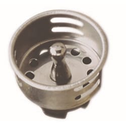 Plumb Pak 1-1/2 in. D Chrome-Plated Stainless Steel Sink Strainer Silver