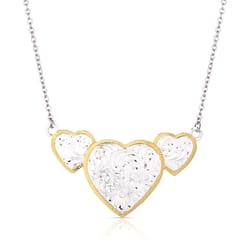 Montana Silversmiths Women's Triple Heart Heart Gold/Silver Necklace