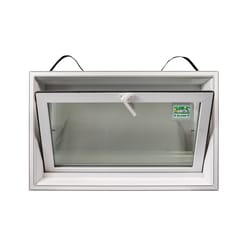 Duo-Corp PNP Hopper White Glass/Vinyl Window 16 in. W X 31-7/8 in. L 1 pk