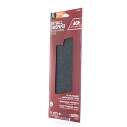 Ace 11-1/4 in. L X 4-1/4 in. W 80 Grit Silicon Carbide Drywall Sanding Sheet 5 pk