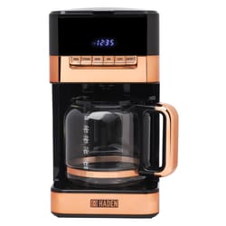 Haden Quintessential Brew 1.8 L Black/Copper Coffee Maker
