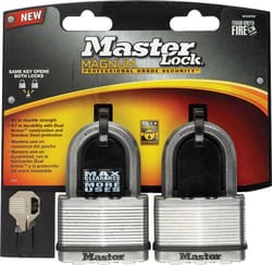 Master Lock Magnum 1.6 in. H X 2-1/2 in. W Steel Key Weather-Resistant Padlock