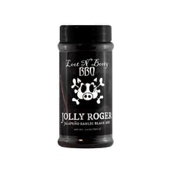 Loot N' Booty Jolly Roger Jalapeno Garlic Black BBQ Rub 14 oz