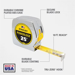 Ace Fiberglass Long Tape Measure 1/2 in. W x 200 ft. L