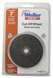 Weiler Vortec 3 in. D X 3/8 in. Aluminum Oxide Cut-Off Wheel 1 pc