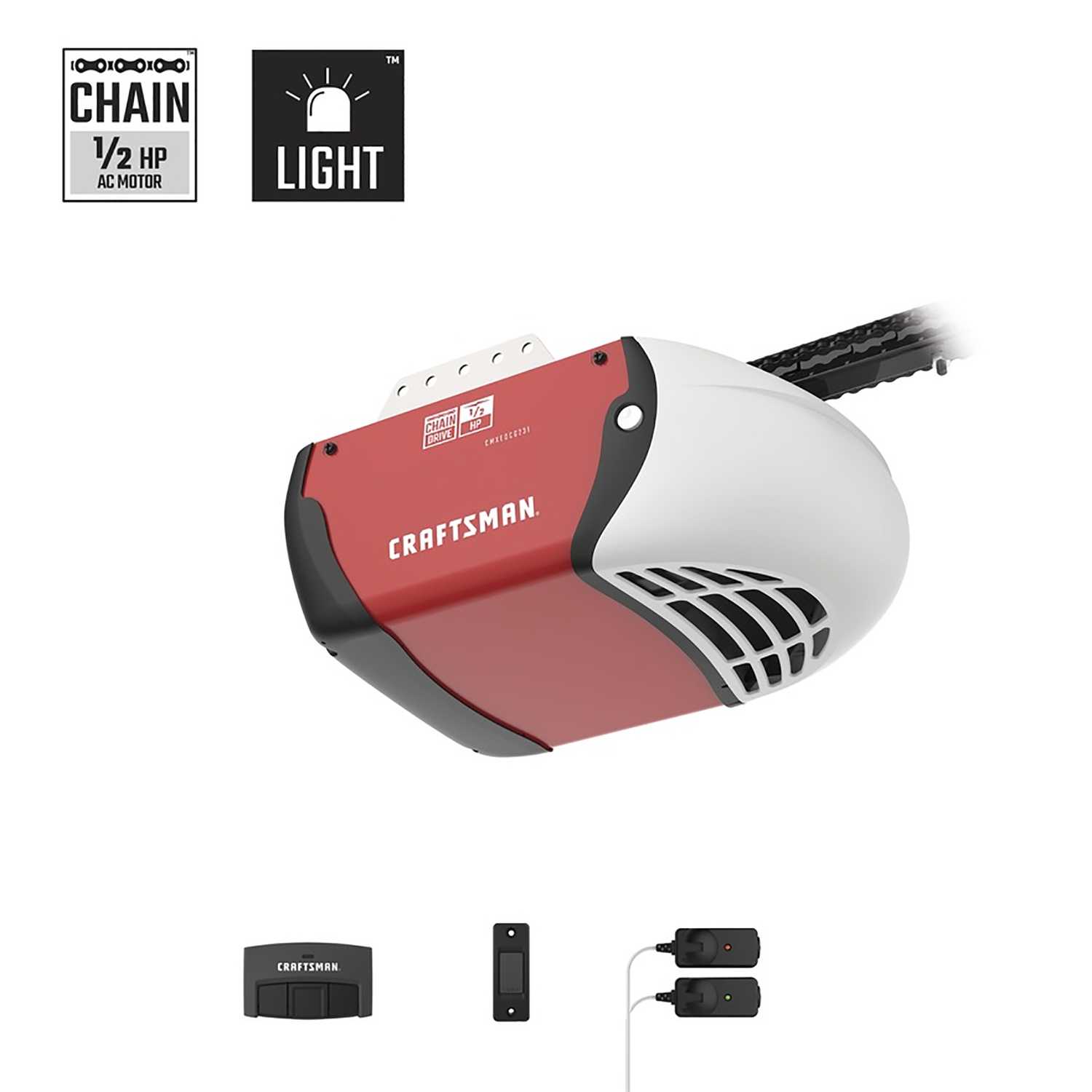 Craftsman 1 2 Hp Chain Drive Garage Door Opener Ace Hardware