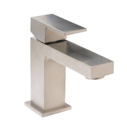 Huntington Brass Razo Satin Nickel Modern Single-Handle Bathroom Sink Faucet 4 in.