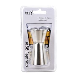 BarY3 1.5 oz Silver Stainless Steel Double Jigger