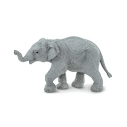 Safari Ltd. Wild Safari Asian Elephant Baby Toy Dusty Gray