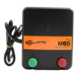 Gallagher M60 110 V Battery-Powered Fence Energizer 278784000 sq ft Black/Orange
