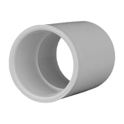 Charlotte Pipe Schedule 40 1-1/2 in. Slip X 1-1/2 in. D Slip PVC Coupling 1 pk