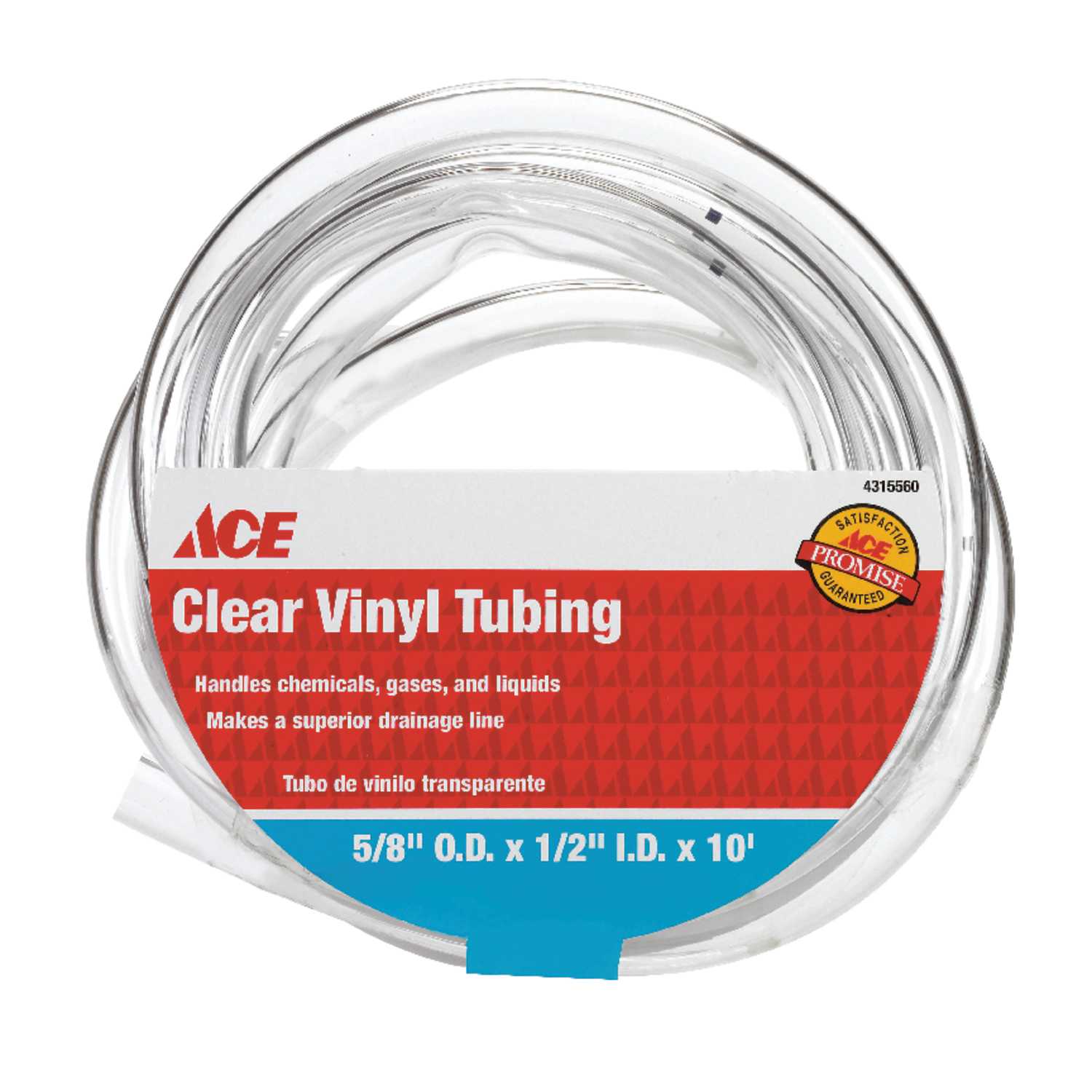  Ace  ProLine 1 2 in Dia x 5 8 in Dia PVC Vinyl  Tubing 