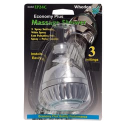 Whedon Chrome Plastic 3 settings Showerhead 1.75 gpm