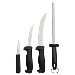 LEM Mundial Stainless Steel Knife & Sharpener Set 4 pc