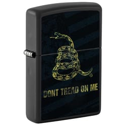 Zippo Black Dont Tread on Me Lighter 2 oz 1 pk