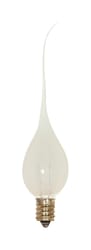 Satco 5 W C7 Decorative Incandescent Bulb E12 (Candelabra) Warm White 2 pk