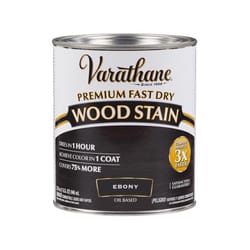 Varathane Premium Semi-Transparent Ebony Oil-Based Urethane Modified Alkyd Fast Dry Wood Stain 1 qt