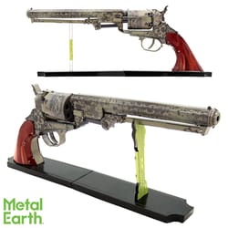 Metal Earth Wild West Revolver 3D Model Kit Metal Multicolored 2 pc