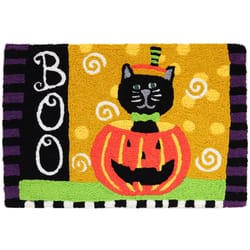 Jellybean 20 in. W X 30 in. L Multi-color Boo Kitty Polyester Accent Rug