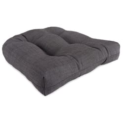 Jordan Manufacturing Gray Polyester Wicker Seat Cushion 4 in. H X 19 in. W X 19 in. L