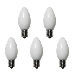 Holiday Bright Lights Incandescent C9 White 25 ct Replacement Christmas Light Bulbs 0.08 ft.