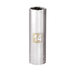 Craftsman 14 mm X 3/8 in. drive Metric 12 Point Deep Socket 1 pc