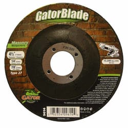 Gator 4-1/2 in. D X 7/8 in. Masonry Grinding Wheel