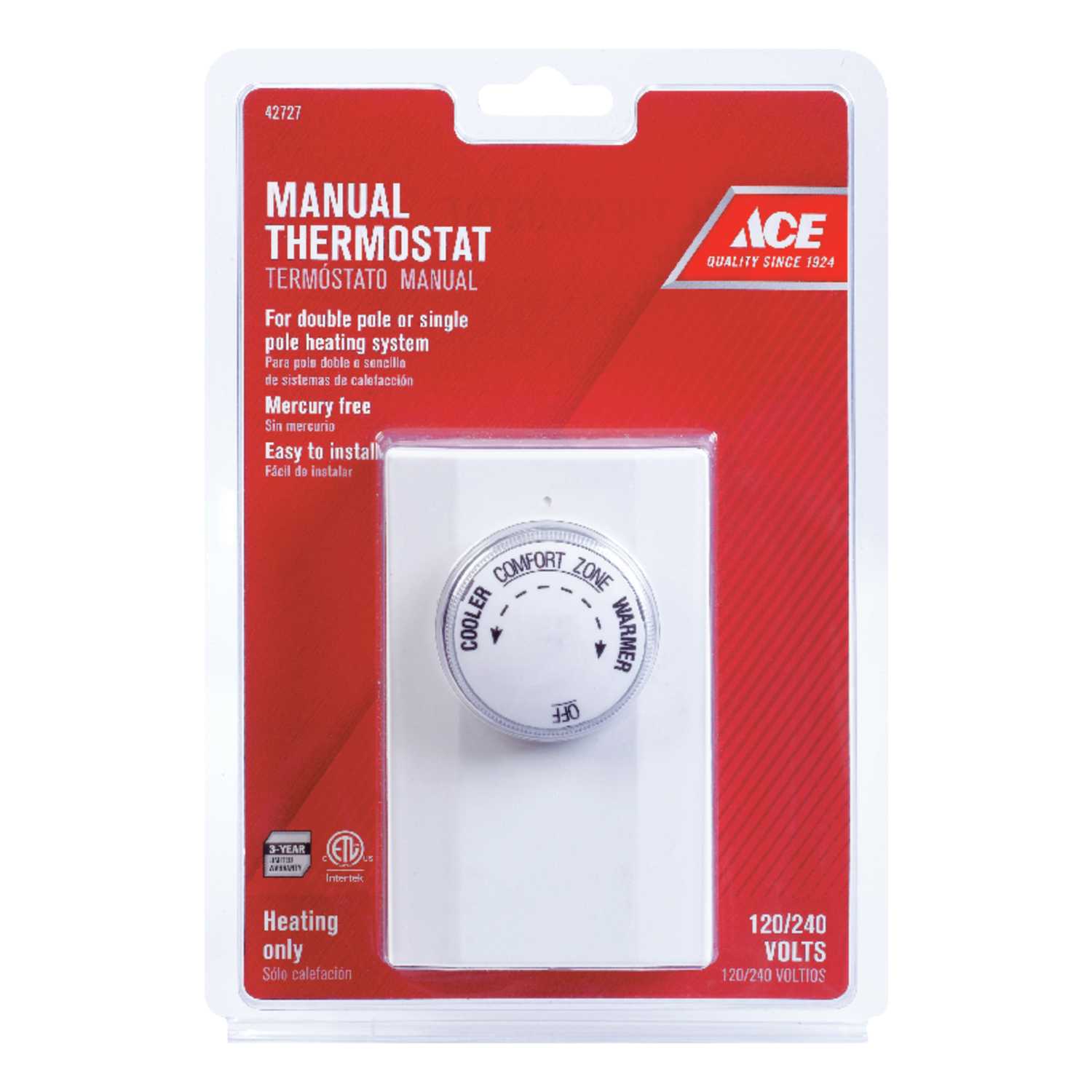 Ace Heating Dial Mechanical Thermostat Ace Hardware