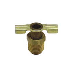 Milton Brass/Steel Drain Cock 1/4 in. MPT 2 pc