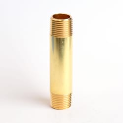 ATC 1/2 in. MPT X 1/2 in. D MPT Yellow Brass Nipple 3-1/2 in. L