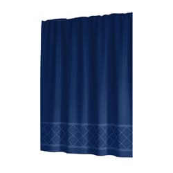 Sttelli Radiance 72 in. H X 72 in. W Navy Shower Curtain Polyester