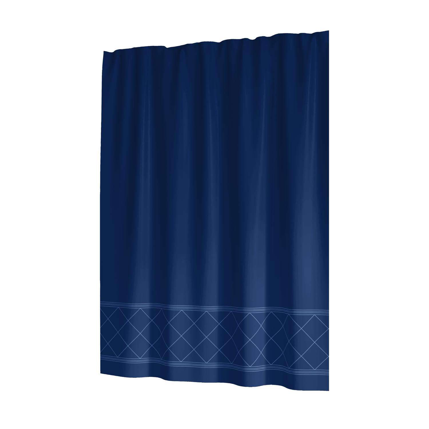 Sttelli Radiance 72 in. H X 72 in. W Navy Shower Curtain Polyester Ace Hardware