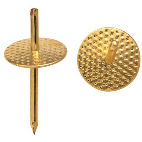 Ook One-Step Brass-Plated One Piece Quick Hanger 40 lb 4 pk Ook One-Step Brass-Plated One Piece Quick Hanger 40 lb 4 pk
