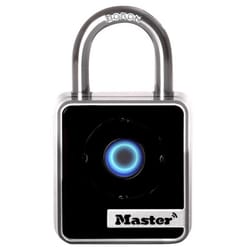 Master Lock 1-29/32 in. W Boron Alloy Single Locking Bluetooth Interior Padlock