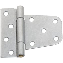 National Hardware 3.5 in. L Galvanized Silver Steel Extra Heavy Gate Hinge 2 pk