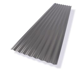 Suntop 26 in. W X 8 ft. L Polycarbonate Roof Panel Gray