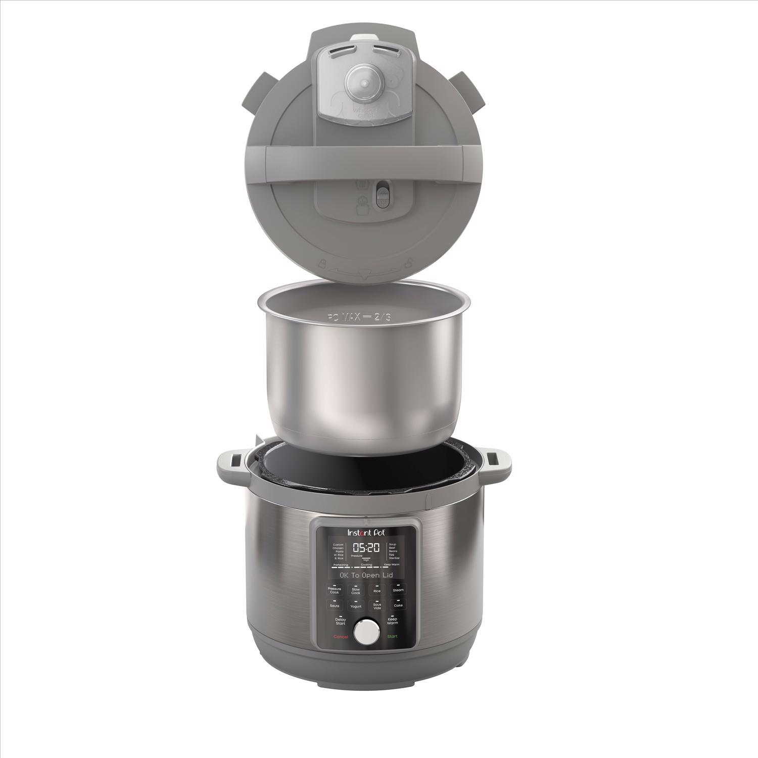 Instant Duo Plus Stainless Steel Digital Pressure Cooker 6 qt Black/Silver