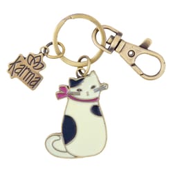 Karma Cat Key Chain Metal 1 pk