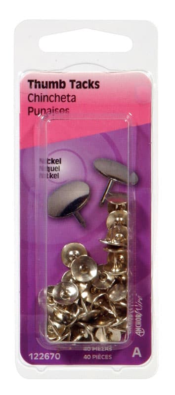 Hillman Brown Push Pins 40 pk Hillman Brown Push Pins 40 pk