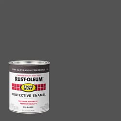 Rust-Oleum Stops Rust Indoor and Outdoor Semi-Gloss Anodized Bronze Protective Enamel 1 qt