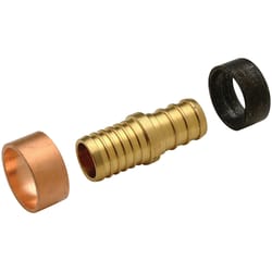 Apollo 1/2 in. Barb in to X 1/2 in. D Barb Brass Coupling