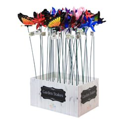 WindyWings Assorted Plastic 26 in. H Butterfly Outdoor Garden Stake