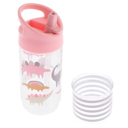 Stephen Joseph Sip and Snack 12 oz Pink BPA Free Dino Snack and Beverage Holder