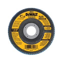 DeWalt 4-1/2 in. D X 7/8 in. Zirconia Flap Disc 120 Grit 1 pk