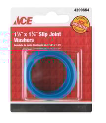 Ace 1-1/4 in. D Plastic Slip Joint Washer 2 pk