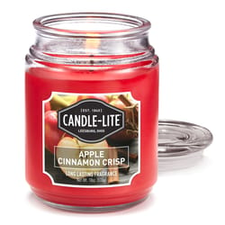 Candle-Lite Everyday Red Apple Cinnamon Crisp Scent Candle Jar 18 oz