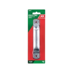 Ace 6.5 in. L Zinc-Plated Silver Steel Door Pull